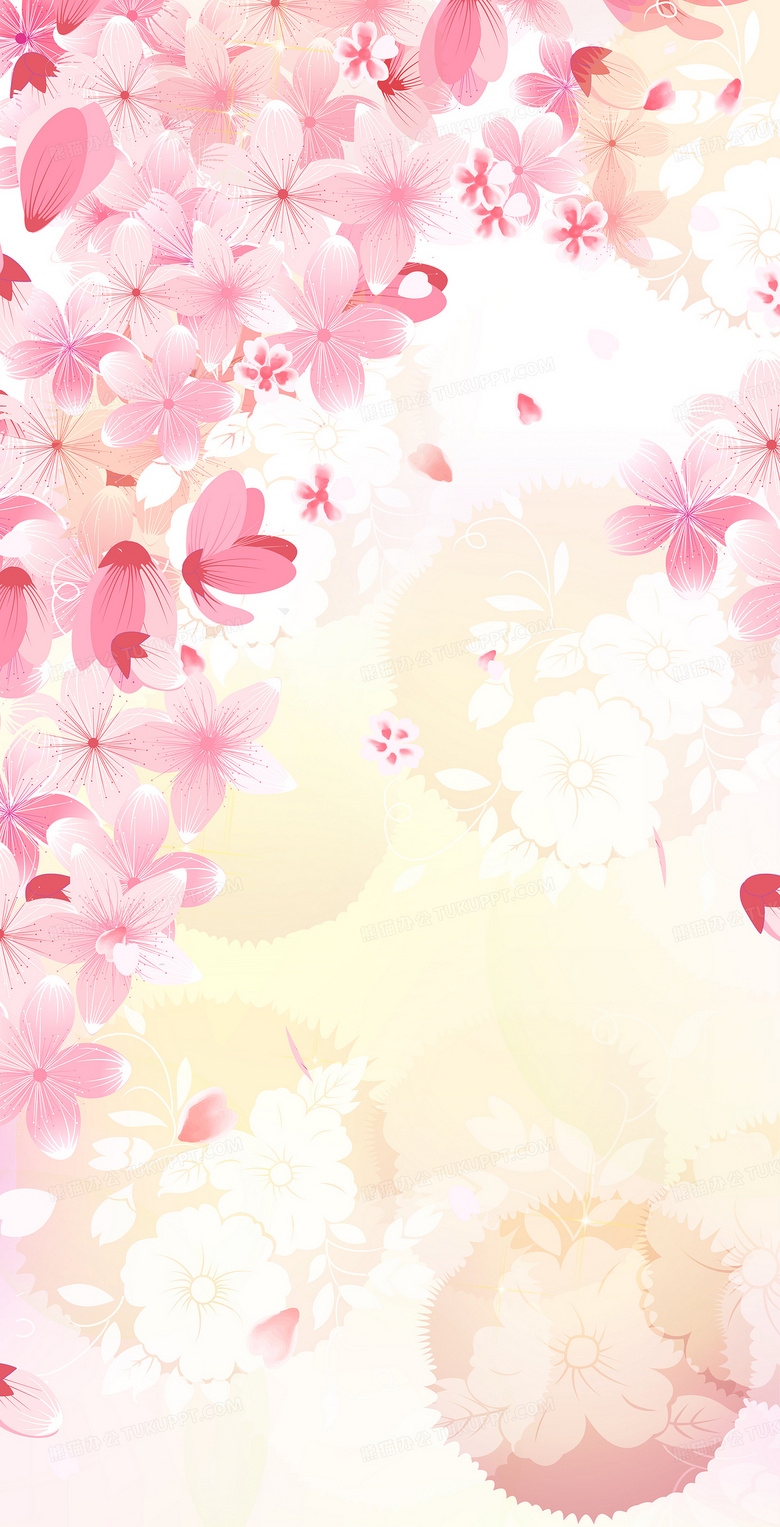 櫻花展架背景素材在上海軟件設計中的應用